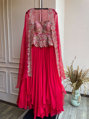 Red Peplum - RUHANI