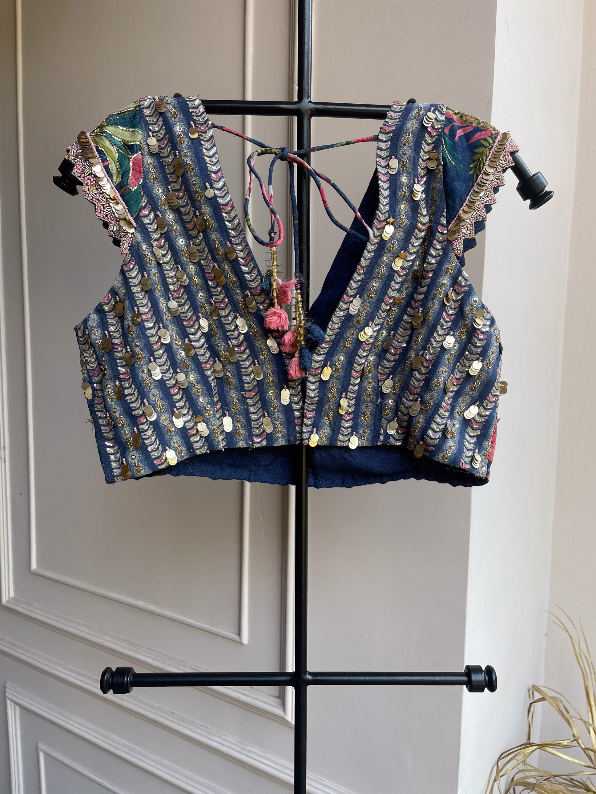 Reyah Blouse - Navy Blue