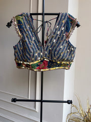 Reyah Blouse - Navy Blue