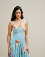 Ribhya Dress- Ice Blue