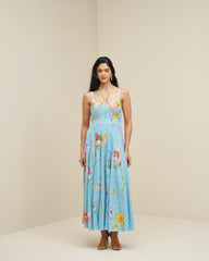 Ribhya Dress- Ice Blue
