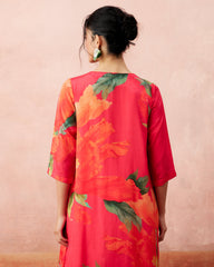Rita Kurtha Set- Peony Pink