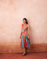 Rua Dress- Bluish Grey