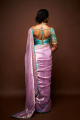 Varali saree and blouse - Teal