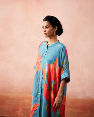Saba Kurtha Set- Bluish Grey