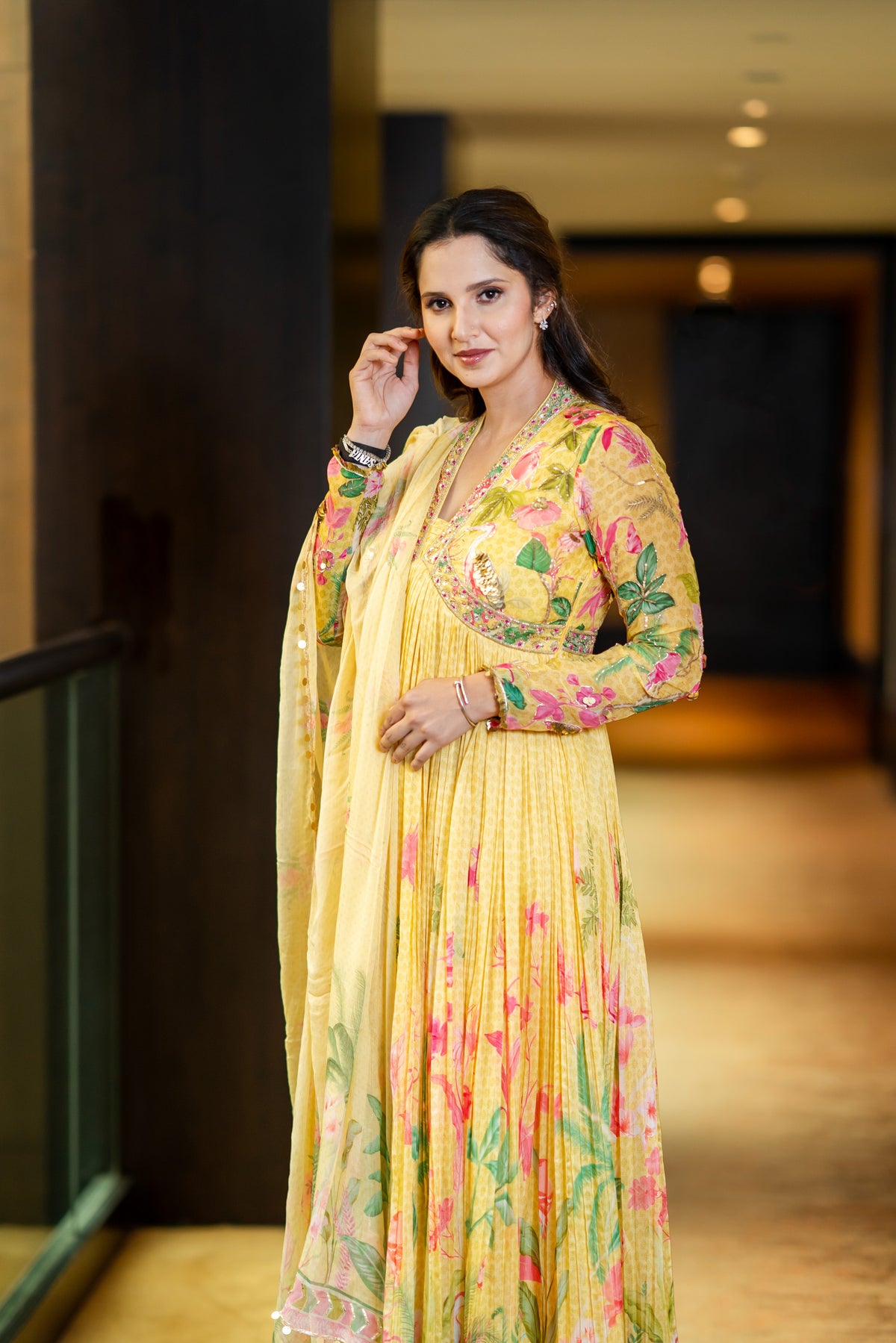 Mahi Dress - Yellow | Sania Mirza