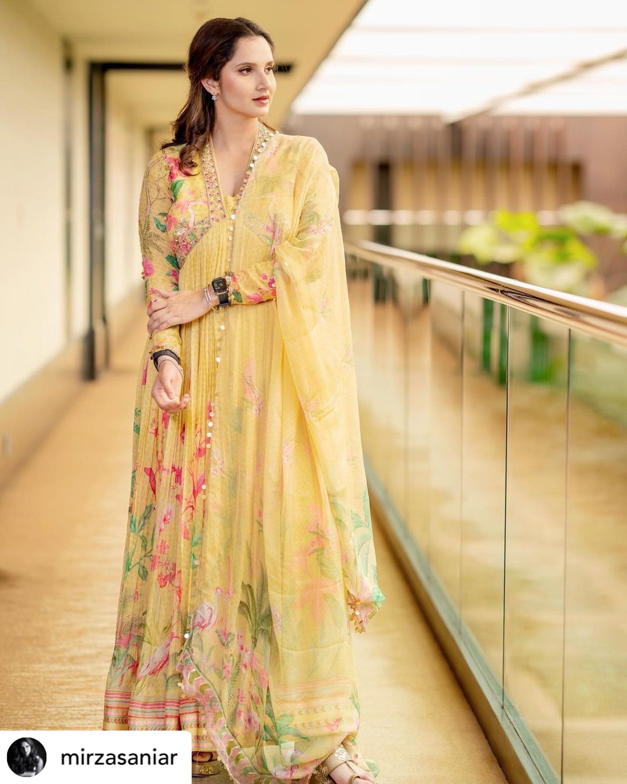 Mahi Dress - Yellow | Sania Mirza