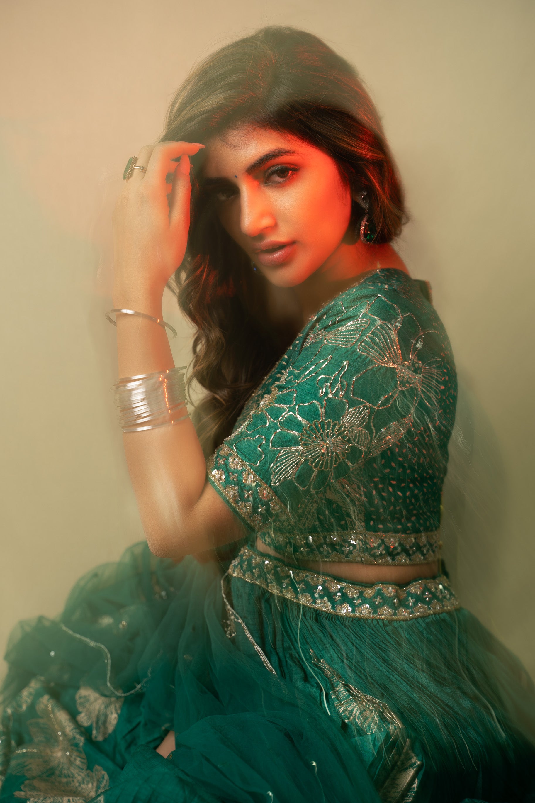 Emrerald Green - Siya lehenga set | Sreeleela