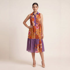 Ayla Floral Dress-Blue