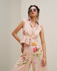 Taral Co Ord Set- Pale Beige