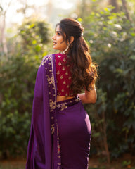 Madana Embroidered Saree and Blouse Set | Vaishnavi Chaitanya