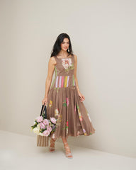 Vega Dress- Wood Brown