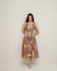 Vega Dress- Wood Brown