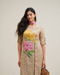 Vireya Dress- Wood Brown