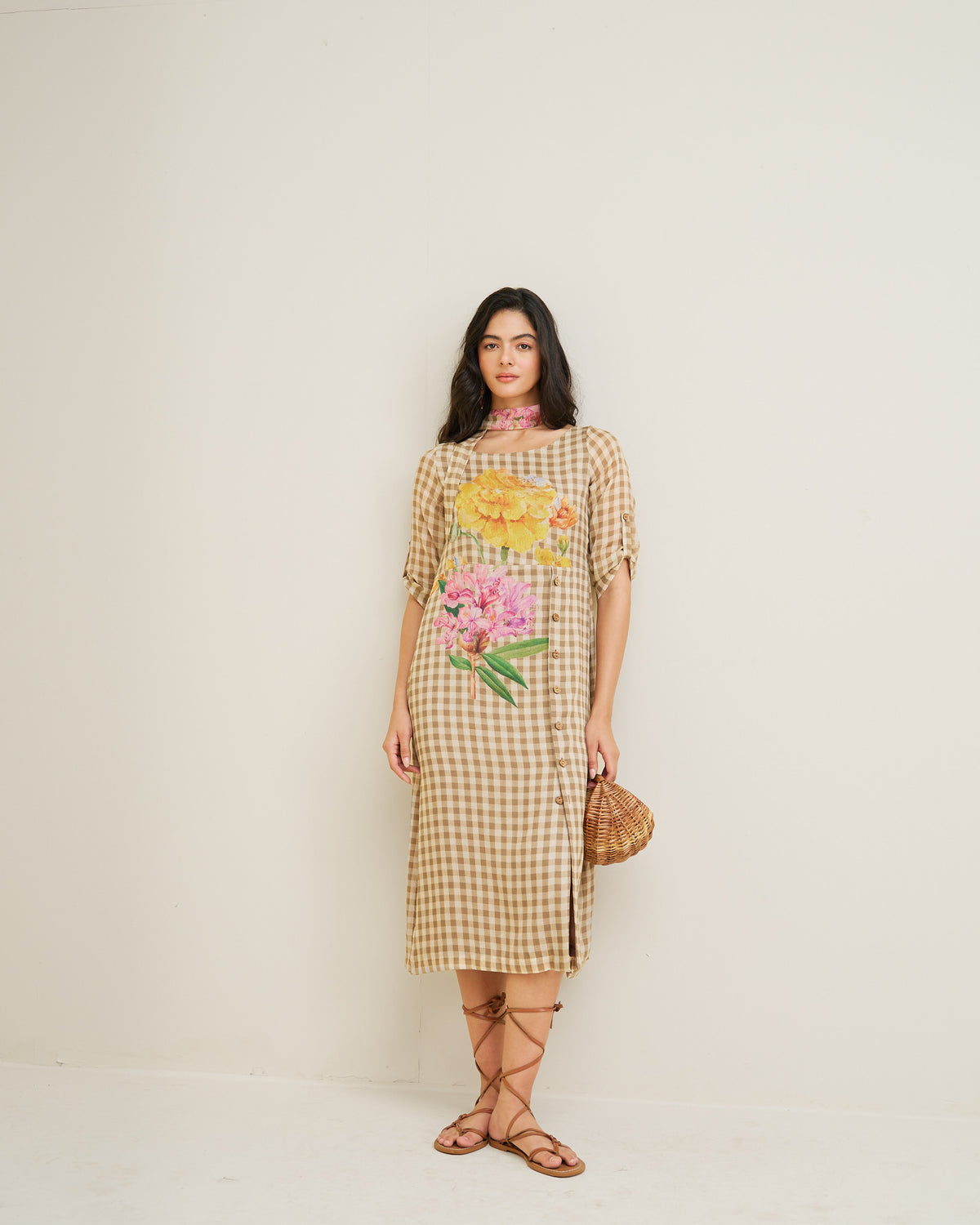 Vireya Dress- Wood Brown