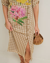 Vireya Dress- Wood Brown