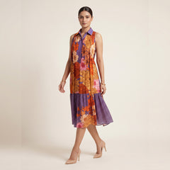 Ayla Floral Dress-Blue