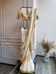Prisha Printes Saree with Blouse