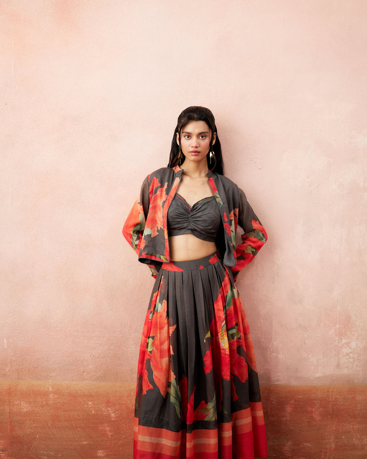 Yora 3 Piece Set- Charcoal Brown
