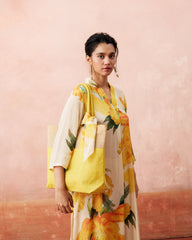 Yuki Kurtha Set- Honey Cream