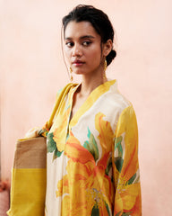 Yuki Kurtha Set- Honey Cream