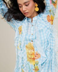 Yunet Dress- Ice Blue