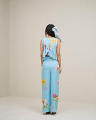 Yura Co Ord Set- Ice Blue