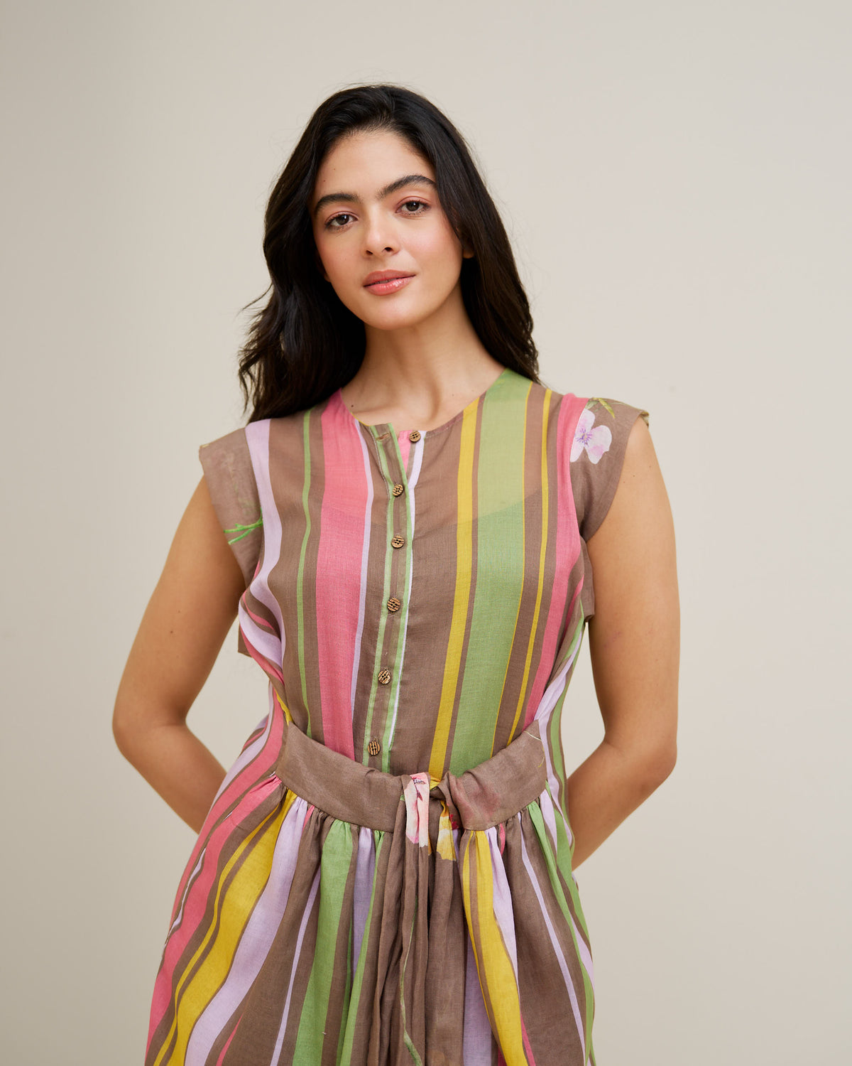 Zephy Dress- Wood Brown