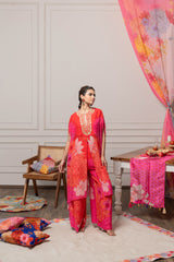 Arna kaftan set - Red