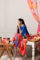 Aashi kaftan set - Blue