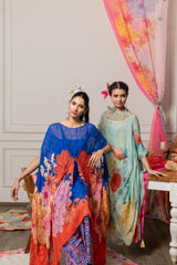 Aashi kaftan set - Blue