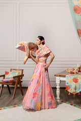 Avya Lehenga Set - Pink