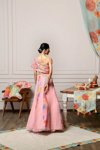 DS - Avya Lehenga Set - Pink