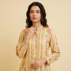 Vibha Kurtha Set-Yellow