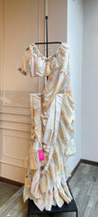 Daisy Saree With Blouse- Yellow