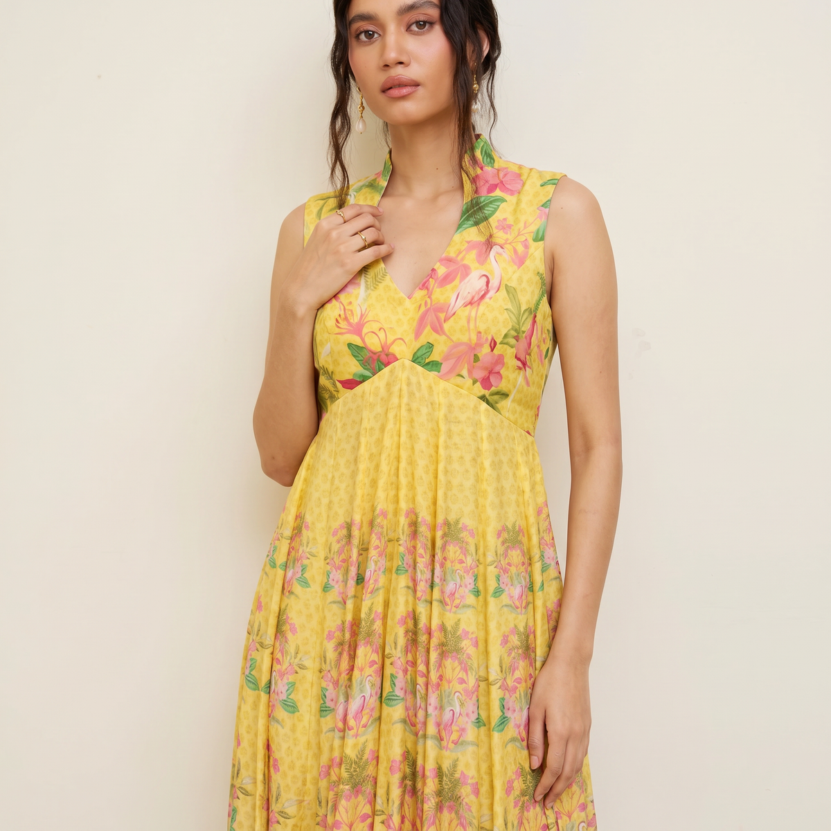Ruby Anarakali-Yellow