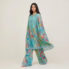 Olivia Kurtha Set-Sea Green
