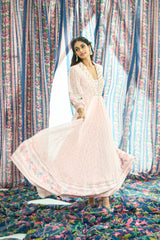 Kaviya Dress - Peach