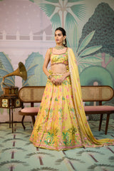 Ashima Lehenga Set - Yellow