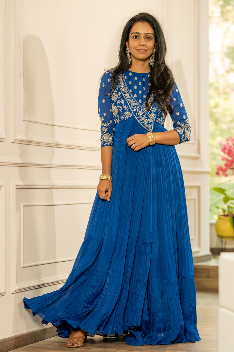 Charusheela Dress - Dark Sapphire