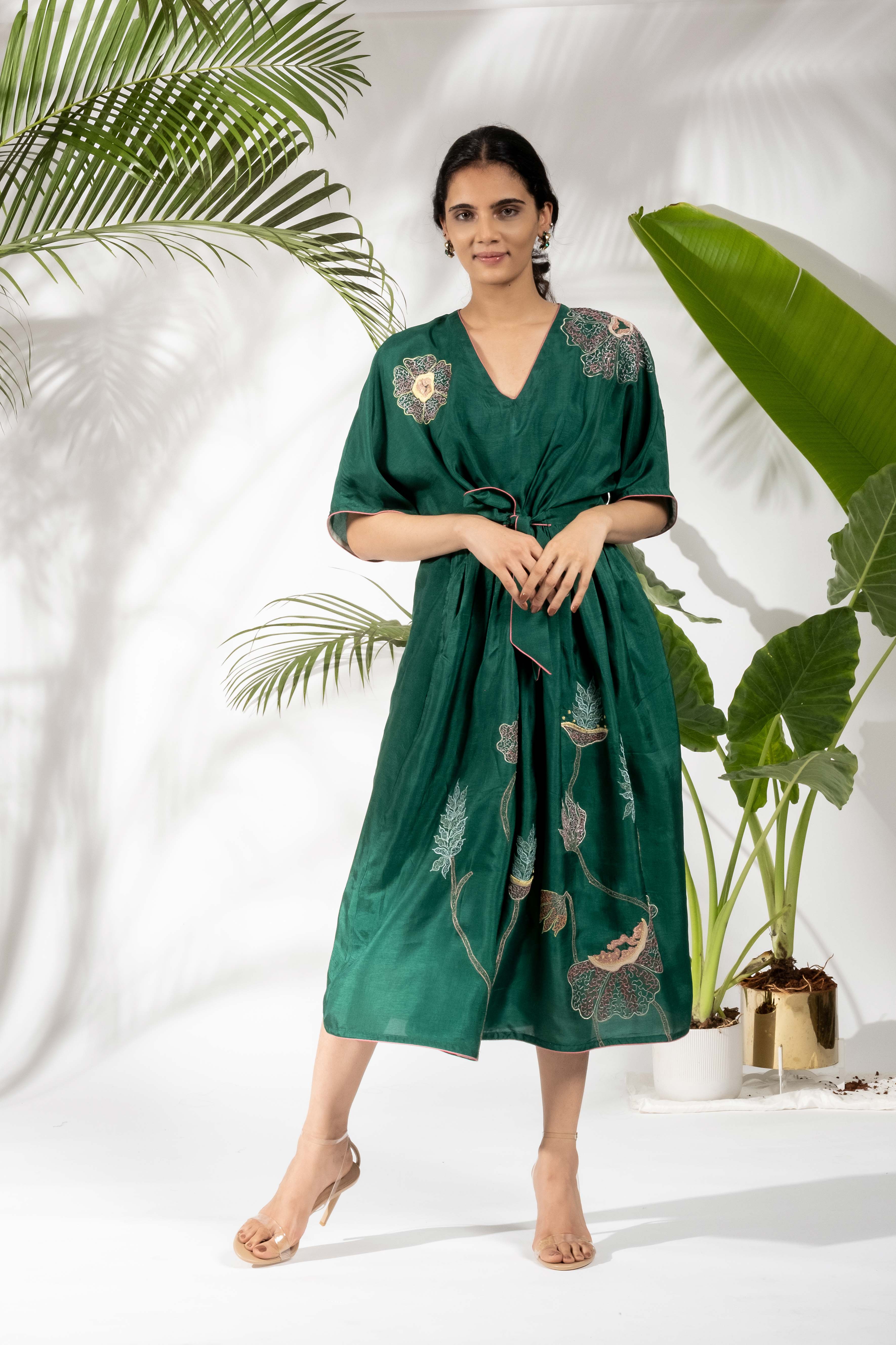 BELLA DRESS -  Emerald Green