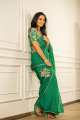 Dharithiri Saree - Clover