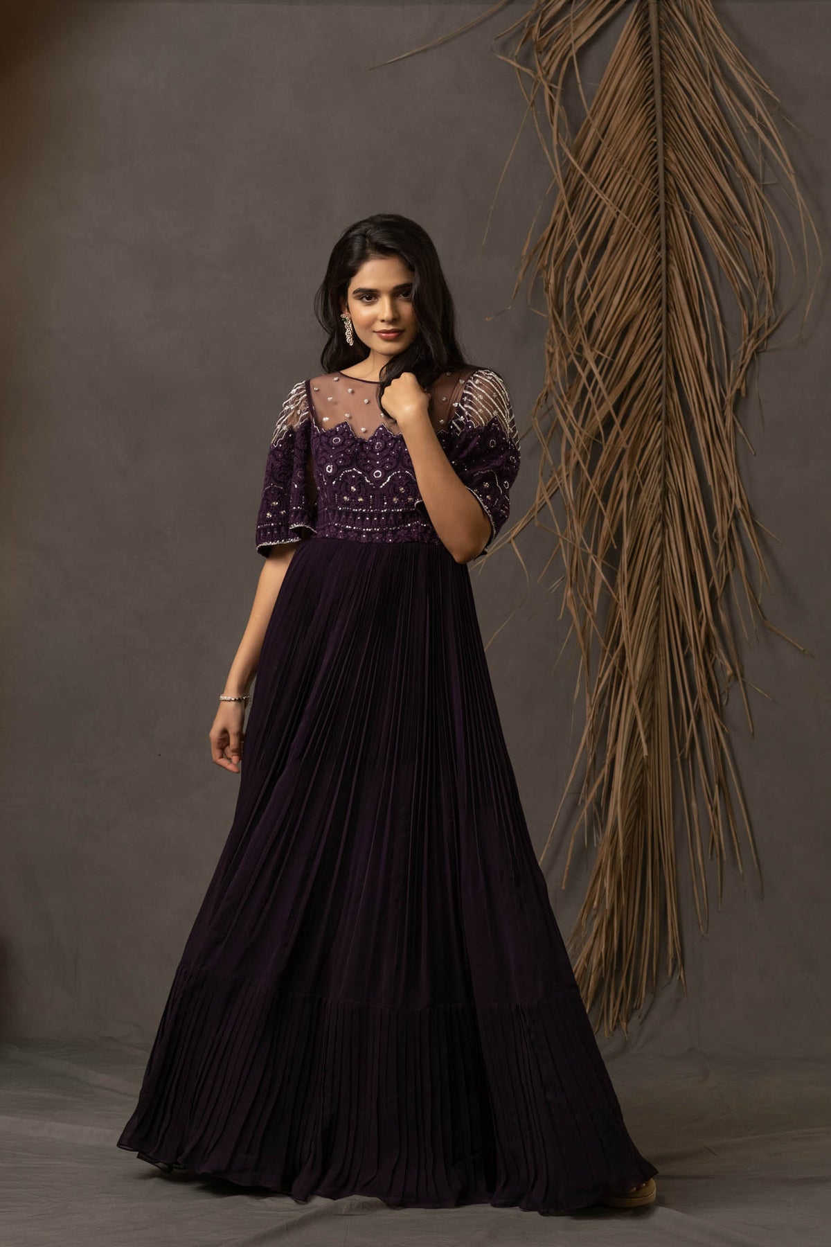 Kaisha Anarkali dress - Mulburry