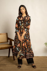 Garima Kurta Set-Black