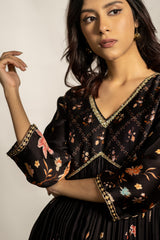 Sita Kurta Set- Black