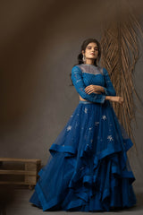 Deetya Lehenga Set - Midnight Blue