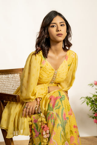 Soha Sharara Set- Yellow