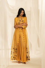 Mrinal Jacket set - Cashew