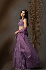 Rutvi Lehenga Set Lehenga - Mauve