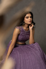 Rutvi Lehenga Set Lehenga - Mauve